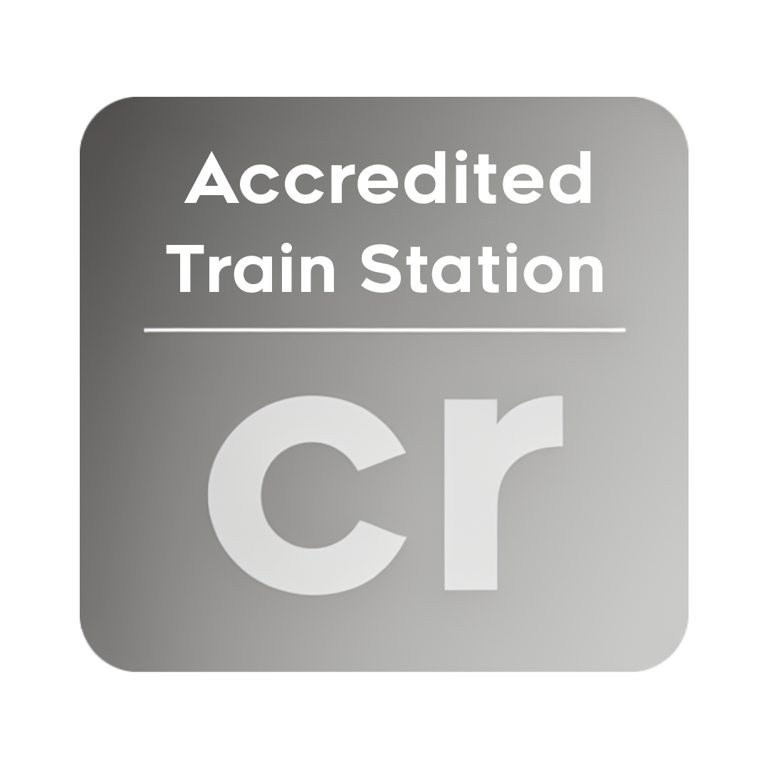 Train Station Silver accreditation badge